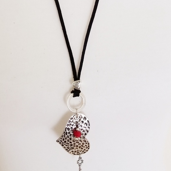 Key to my heart long leather necklace - Picture 4 of 4